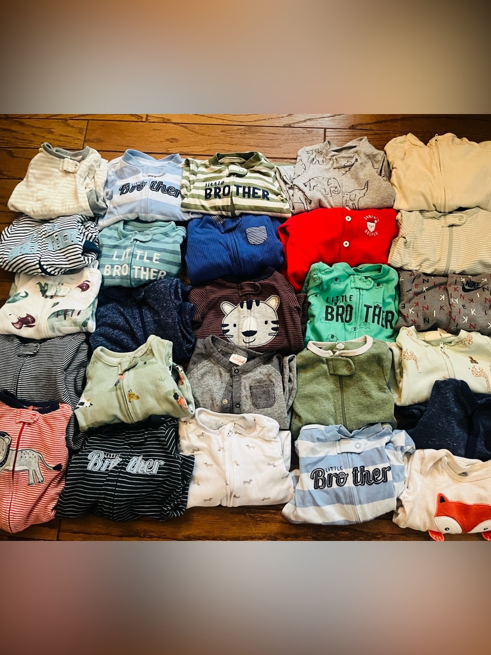 Little Brother Multi-Color Baby Sleepwear Pack